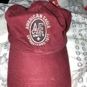American eagle maroon baseball hat
